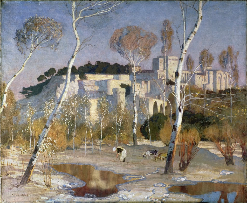 Adrian Scott Stokes - Palazzo dei papi ad Avignone, Atkinson Art Gallery, Southport